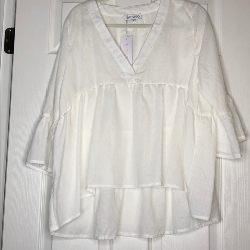 White tunic top / size 14 / got to fit loosely